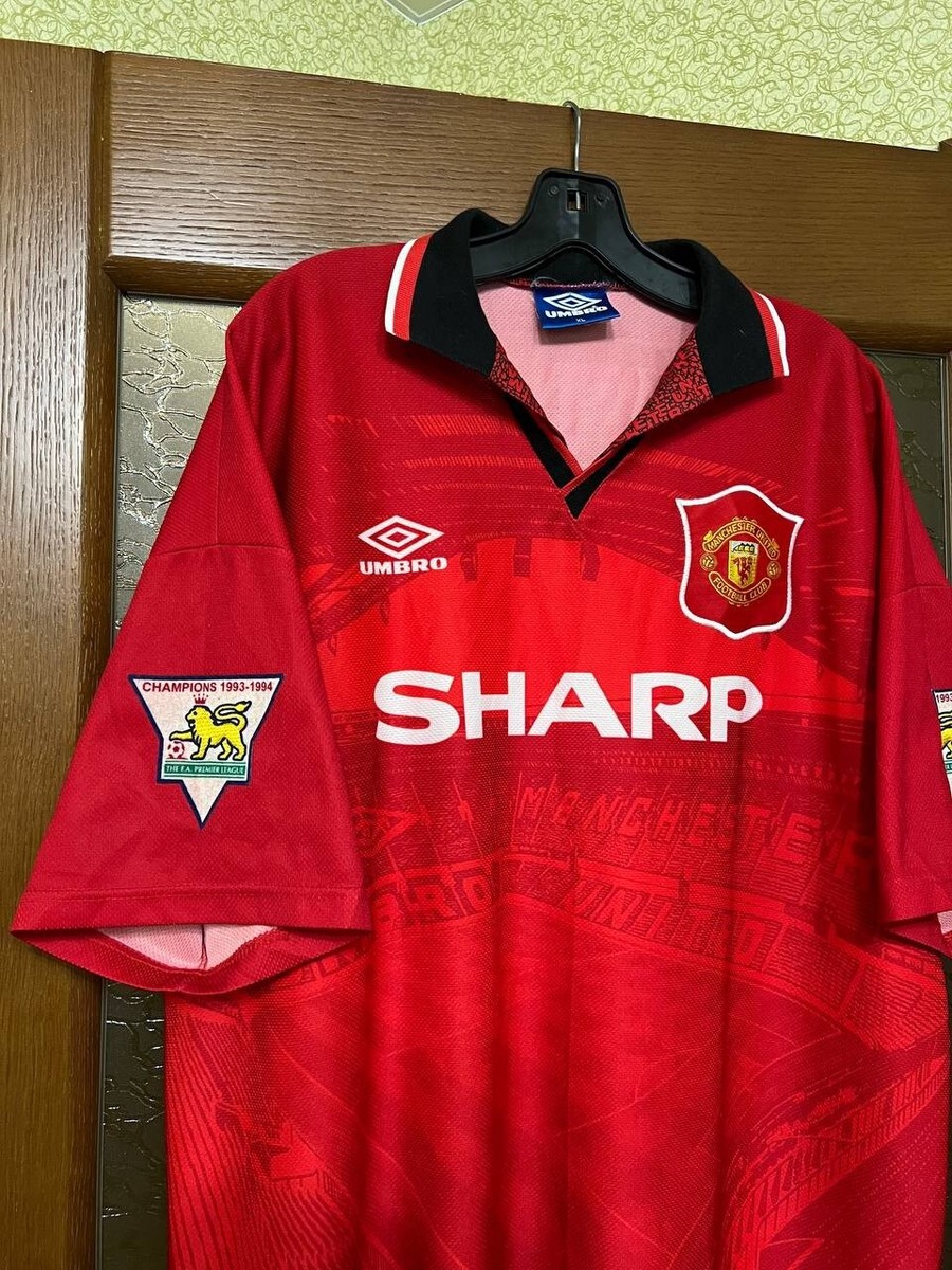 Manchester United 1994 1996 Home Umbro Football Shirt Soccer