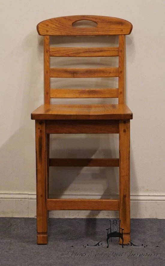 SUNNY DESIGNS Rustic Oak Ladderback Counter Height Dining Side Chair / Stool ... - Image 2 of 4