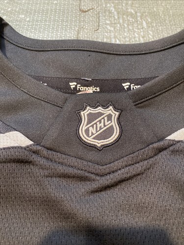 NWT Fanatics Jersey LA Kings Breakaway Hockey Mens Large NHL Black Gray Patch - Picture 5 of 11