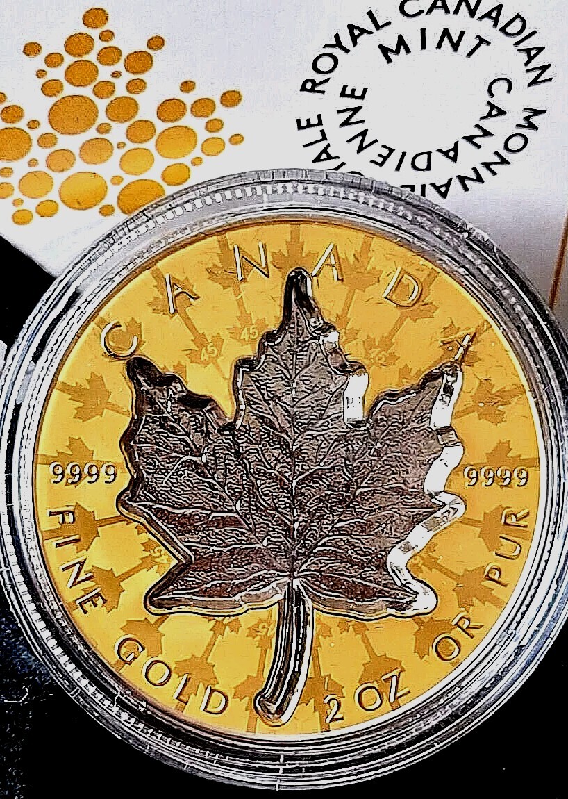2024 CANADA $200 2 Oz SUPER INCUSE Maple Leaf 99.99% Pure
