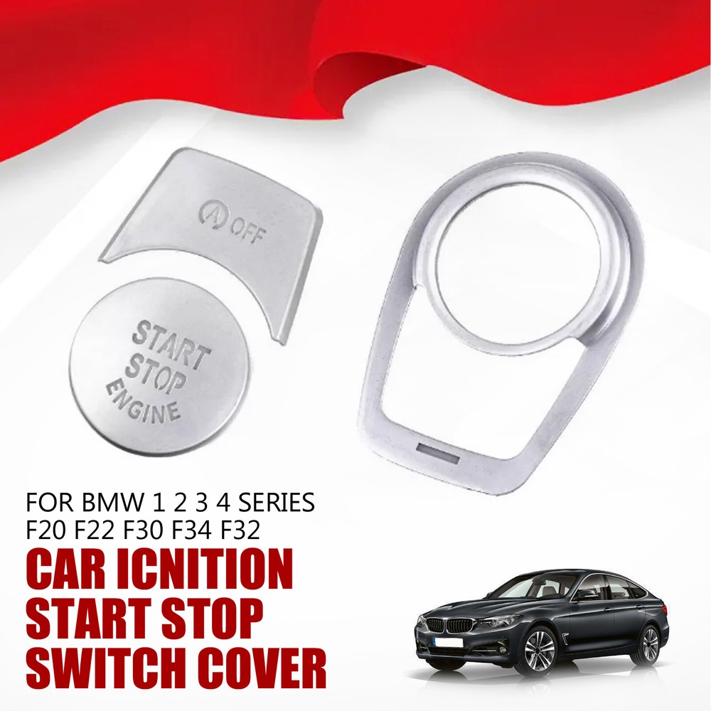 For BMW 1,2,3 4 Series F20 F22 F30 F34 F32 Car Ignition Start Stop Switch Cover