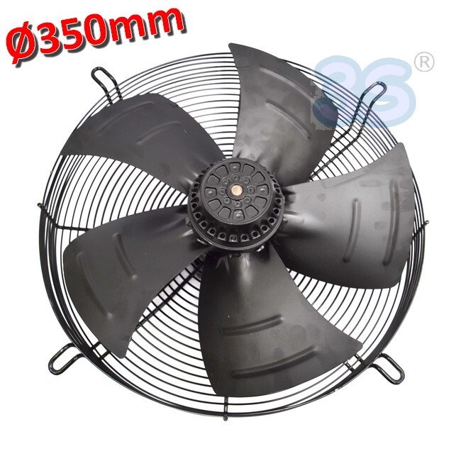 Ventilatore assiale aspirante Ø 350 mm 135 W 220 v - con motore e griglia