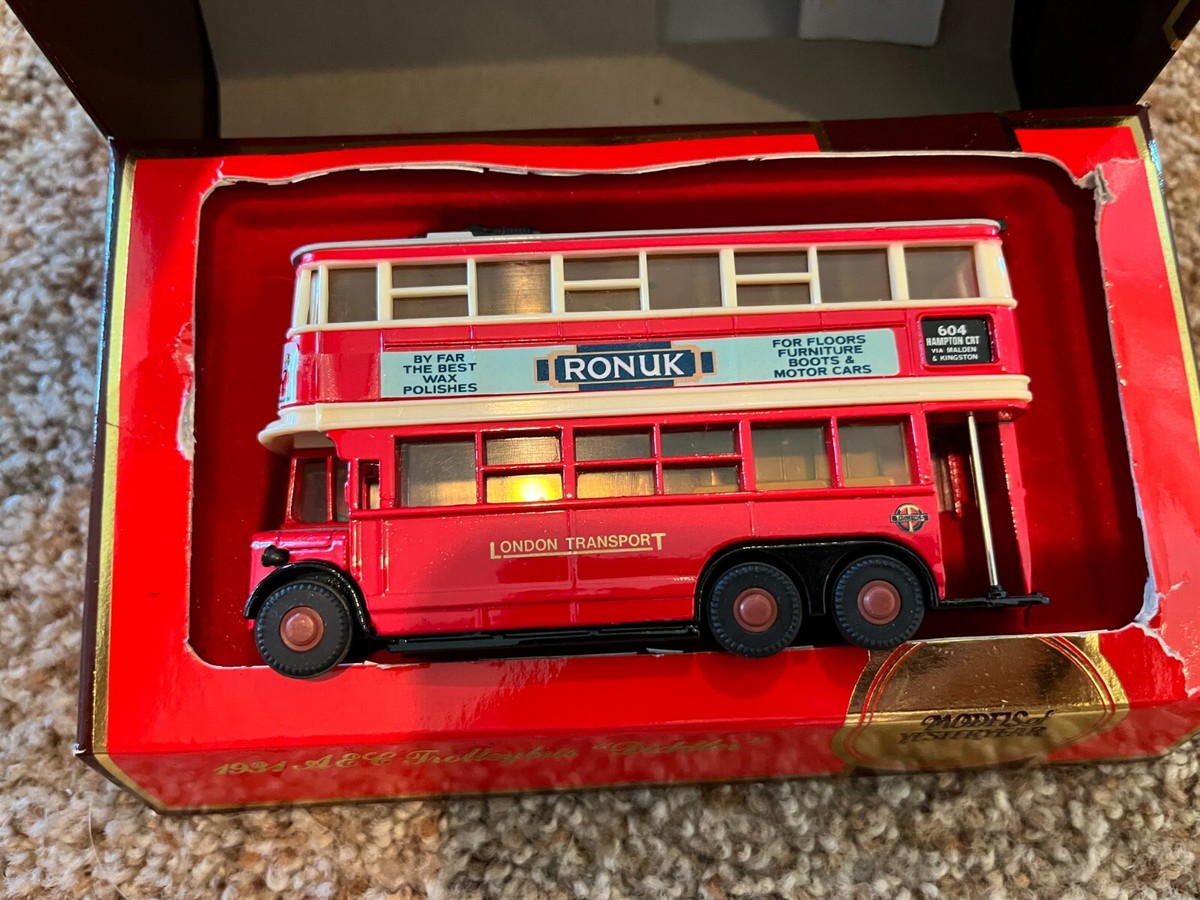 TRAMWAYS AEC TROLLEYBUS DIDDLER 1931 MATCHBOX Y10 défaut rétro of TRAMWAYS AEC TROLLEYBUS DIDDLER 1931 MATCHBOX Y10 défaut rétro of