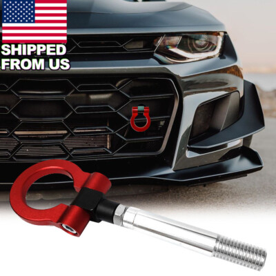 For Chevrolet Camaro 2016-2019 Red Track Racing Style Aluminum Alloy Tow Hook