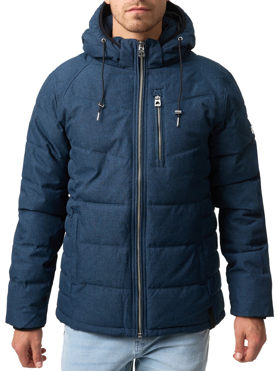 Indicode Herren Winterjacke Circus-Steppjacke Kapuze