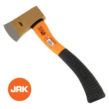 JAK 1.5lb Hand Axe Fibreglass 24oz Hatchet Wood Log Chopper Rubber Grip Handle