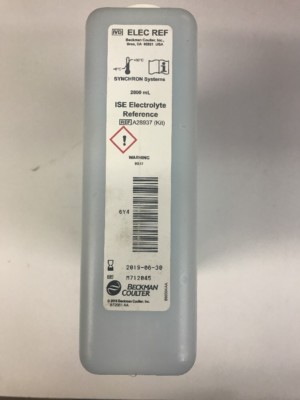 Beckman Coulter ISE Reference Reagent 2000 ML REF A28937 (Kit)