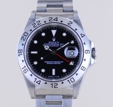 Rolex Uhr Explorer II 16570 black Dial Tritium schwarz Klassiker S-Serie GMT B+P