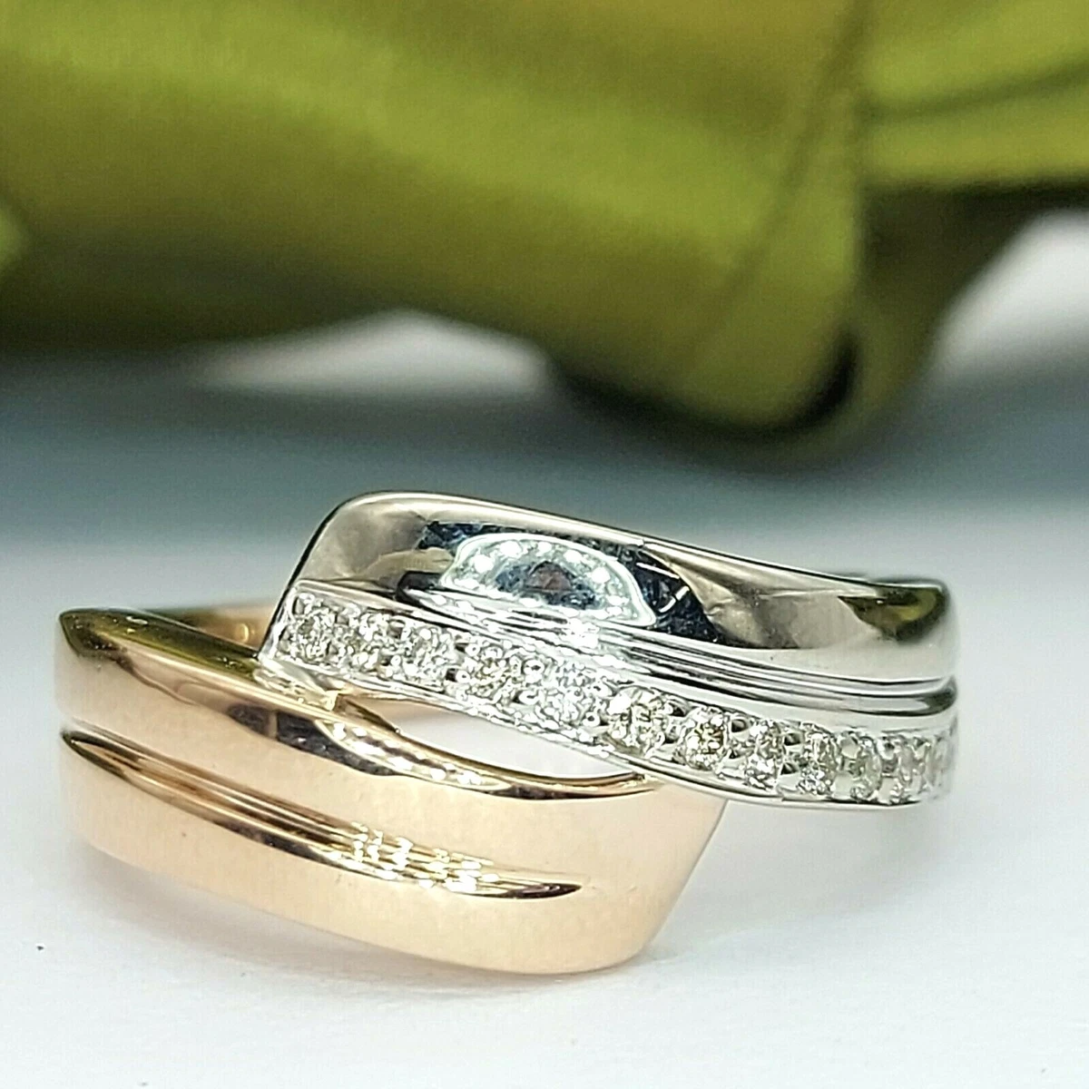 375 white gold diamond ring deals
