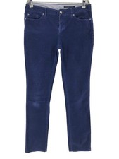 TOMMY HILFIGER Women Corduroy Straight Trousers Size 10 - W32 L32