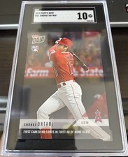 2018 Topps Now Shohei Ohtani RC #32 SGC 10 “GEM-MINT” 1st Career Home Run 4/3/18