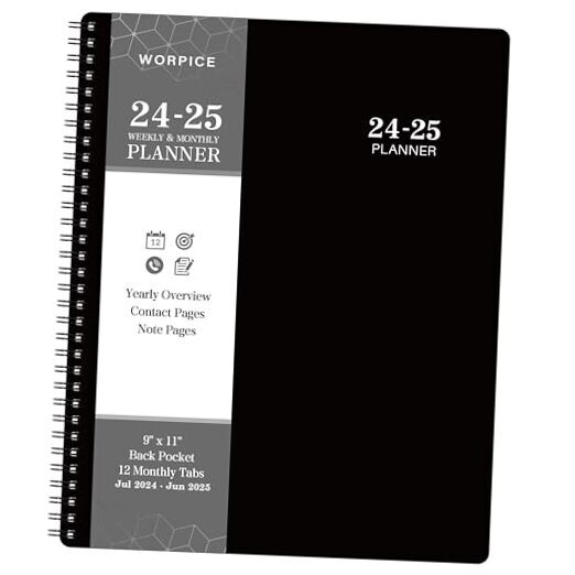 2024-2025 Planner - Weekly and Monthly Planner 2024-2025, 9” × 11”, Planner