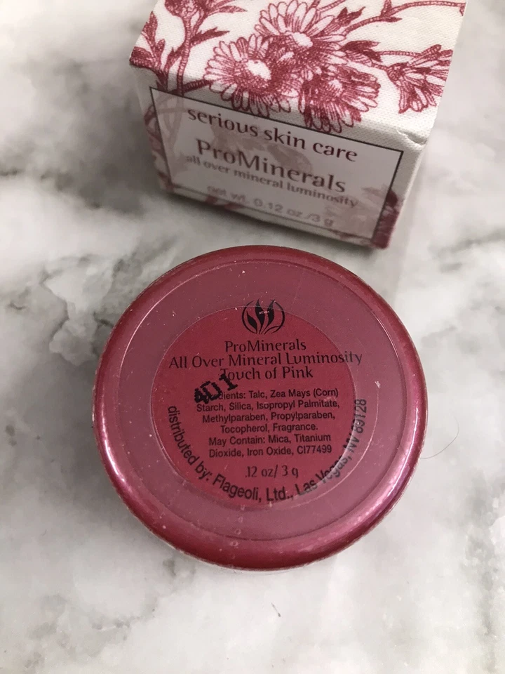 Serious Skincare Pro 散装矿物亮度腮红粉红色 0.12 盎司/3G — 第 3/4 张图片