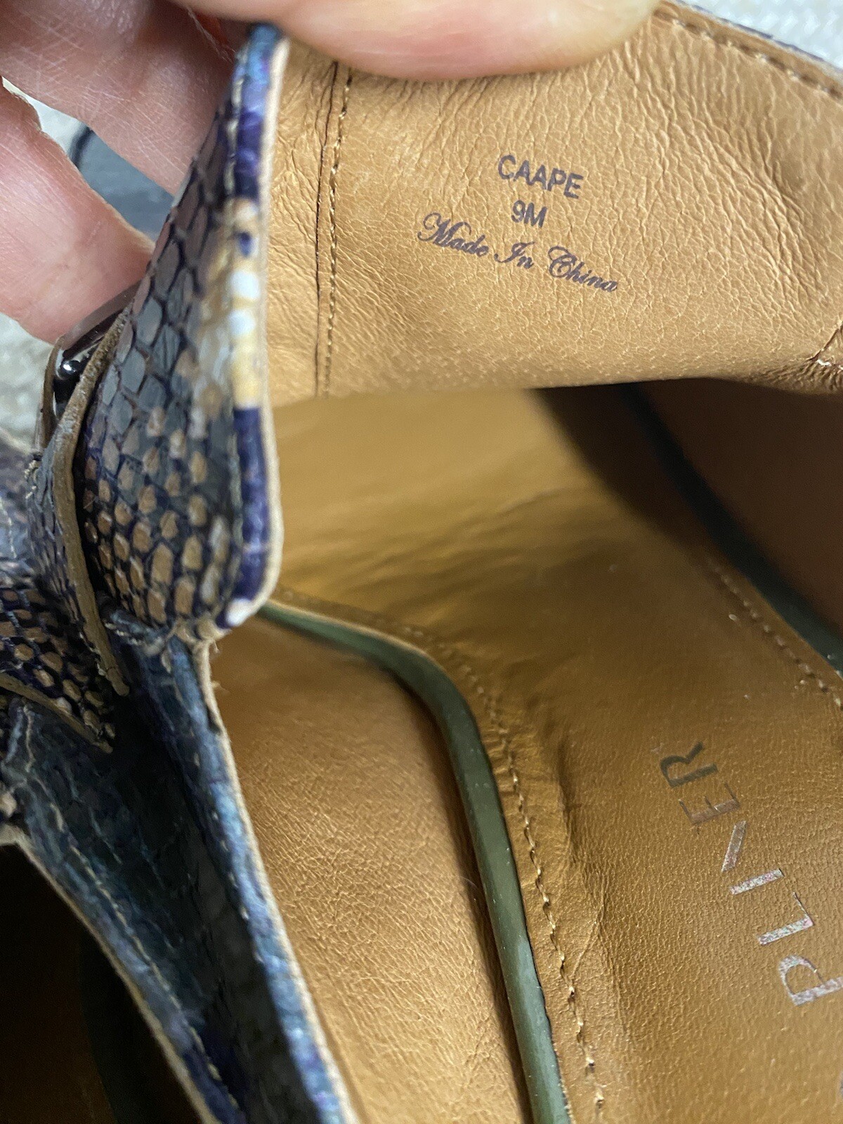 Donald J. Pliner Caape Python Snake Print  Mules … - image 5