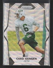 2017 Panini Prizm #277 Chad Hansen Prizm Blue Wave #/149 New York Jets (S)