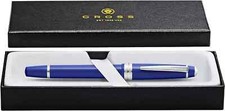 Image of Cross Bailey Light Polished Medium Nib Blue Resin Fountain Pen