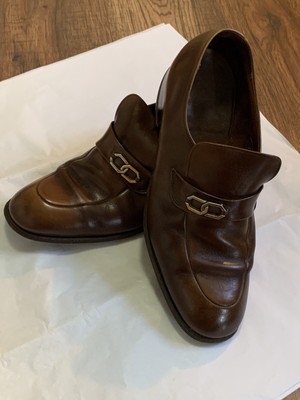 Florsheim Men’s Brown Loafer size 9.5 Florsheim Mens Size 9.5B US Brown Woven Leather Dress  main image 2