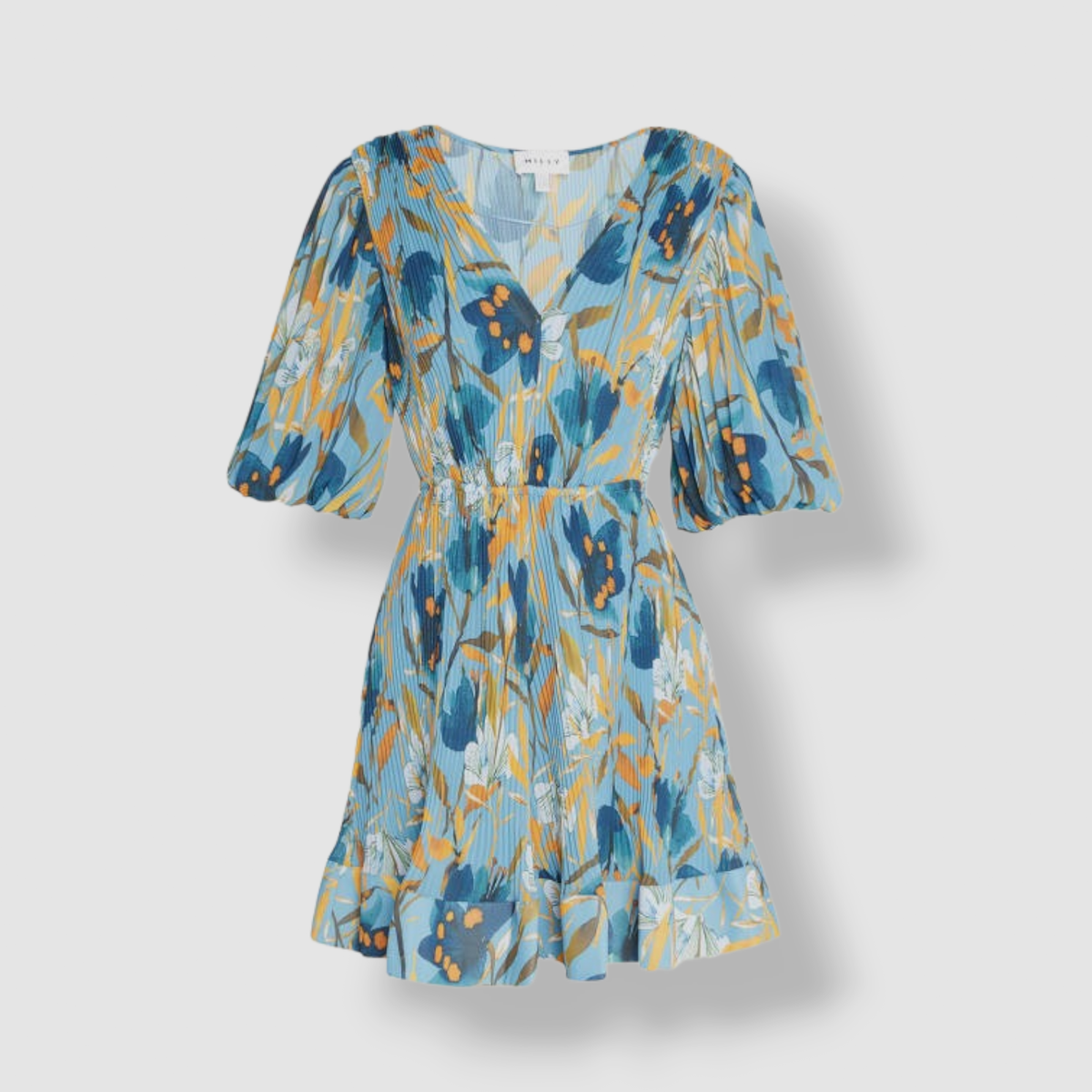 Mini Dress Size Milly Pleated Dress $450 Milly Women's Blue Giulia