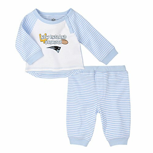 Outerstuff NFL Newborn Blue Scrimage 2 Piece Shirt and Pants Set, New England...