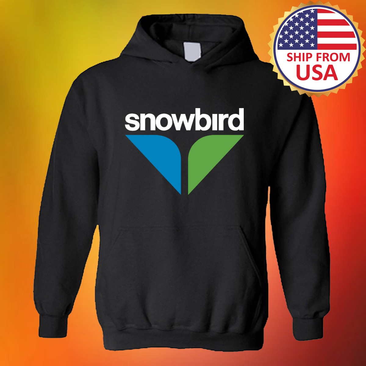 Snowbird Ski Resort Tourism Men's Black Size S to 3XL
