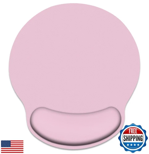 Britimes Pale Pink Mouse Pad Ergonomic Mouse Pad with Wrist Support Non-Slip 