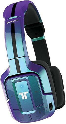 NEW Mad Catz Tritton Wireless Swarm Headset Bluetooth PS4/PC/iPad/iPhone 7+ BLUE - Picture 3 of 5