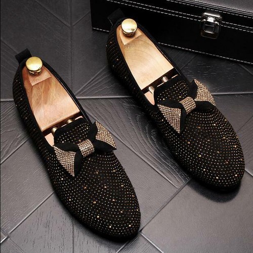 Mens Rhinestone Party Dress Shoes 