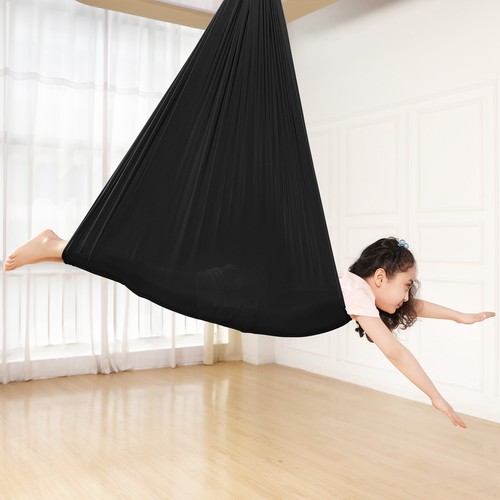 Columpio para niños hamaca interior yoga terapia niños autismo 280x150cm DE - Imagen 11 de 88