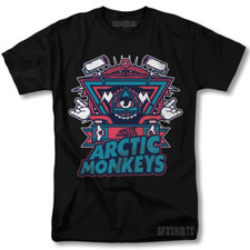 Camicia nuova Arctic Monkeys regalo famiglia nera unisex tutte le taglie NG3298