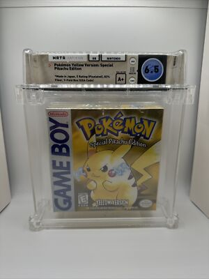 Nintendo Gameboy Pokemon Yellow WATA Graded 6.5 A+ Seal (1st Print) Video Game
