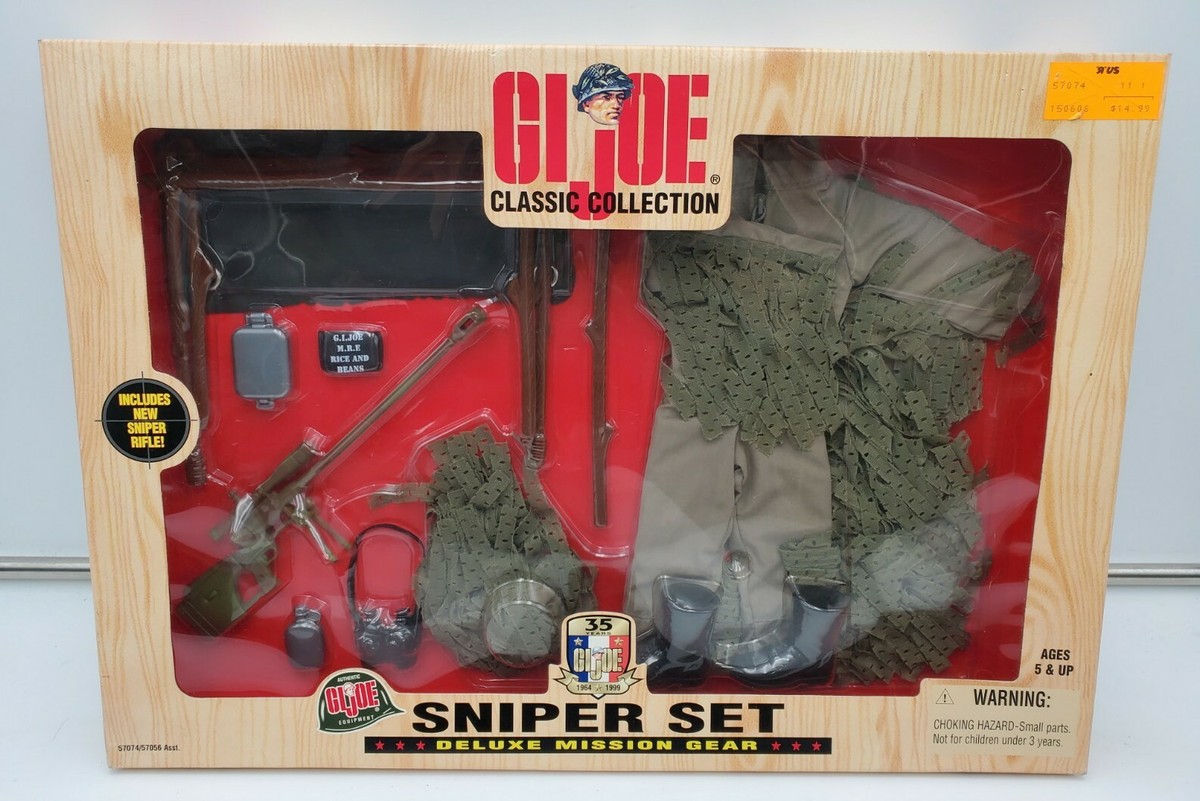 GI Joe Sniper Set Deluxe Mission Gear Authentic 1998 Hasbro In Org