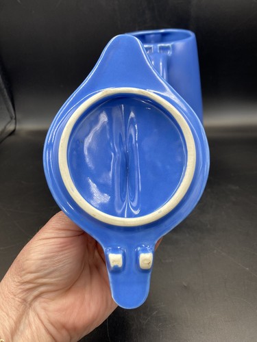HALL BLUE REFRIGERATOR WARE WATER PITCHER WITH LID EXC COND - Picture 6 of 8