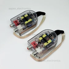 2 Pcs High to Low Impedance Converter 2 Channel RCA Line-Out Car Audio Adapter