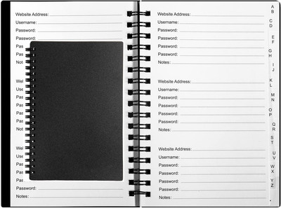 Utytrees Password Book with Alphabetical A-Z Tabs, Password Keeper & Password No