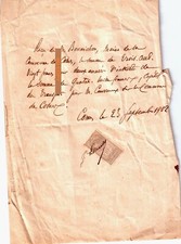 Beau document du 23/09/1902 BONNICHON !!!