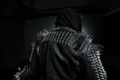 Men Spiked Studded Leather Jacket Studs and Spikes Rocker Punk