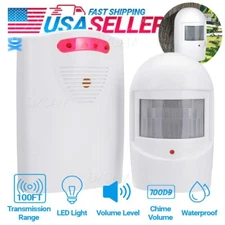 Driveway Alarm Wireless Infrared Motion Sensor Home Garage Alert Security System