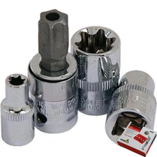 Neilsen 17pc Torx Bit Star E Socket Set T10 -T55 Trx 3/8" Drive Sockets