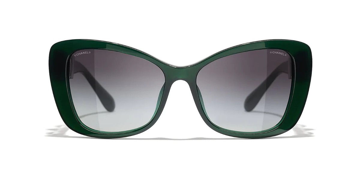 Chanel CH 5445H 1672/S6 Dark Green / Gray Gradient Lens