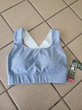 NWT Women's Small MTA Sport Blue Active Bra Compression Fit Fast Dri
