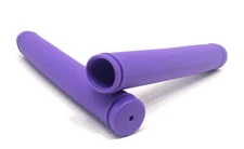 SOFT KRATON RUBBER GRIP SET FOR ROAD BIKE DROP OR BULLHORN HANDLEBARS PURPLE