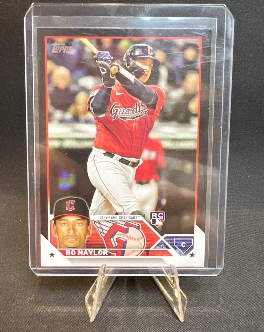 2023 Topps Series 2 Bo Naylor Rookie Card /72 Black Parallel RC #421 Guardians