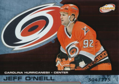 2002-03 Atomic HOBBY PARALLEL #18 JEFF O'NEILL - x/775 - Carolina Hurricanes