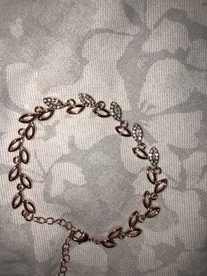 Philip Jones Rose Gold Leaf Bracelet UK - Main Image