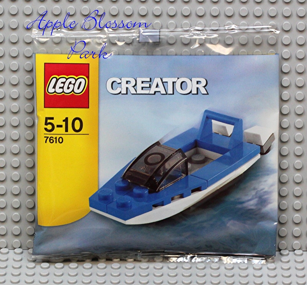 NEW Lego Creator Mini Blue SPEEDBOAT Speed Boat Polybag Set 7610