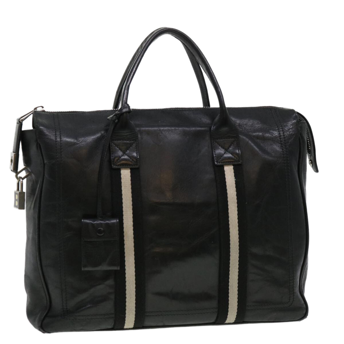 BALLY Business Bag Calfskin Black Auth bs4398 eBay