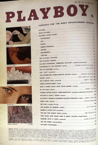 PLAYBOY 04/1973 LENNA SJOOBLOM Tennessee Williams JULIE WOODSON Linda Lovelace - Bild 6 von 9