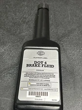 12oz OEM HARLEY DAVIDSON - "PLATINUM LABEL" - DOT 4 BRAKE FLUID - NEW