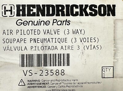 VS-23588 / VS-38689 Genuine Hendrickson 3 Way Air Piloted Valve