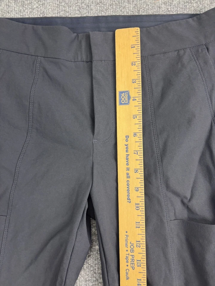 Pantalón ajustado Athleta Wander Stash para mujer 4 alto azul marino cremallera elástico a presión Foto 4 de 4